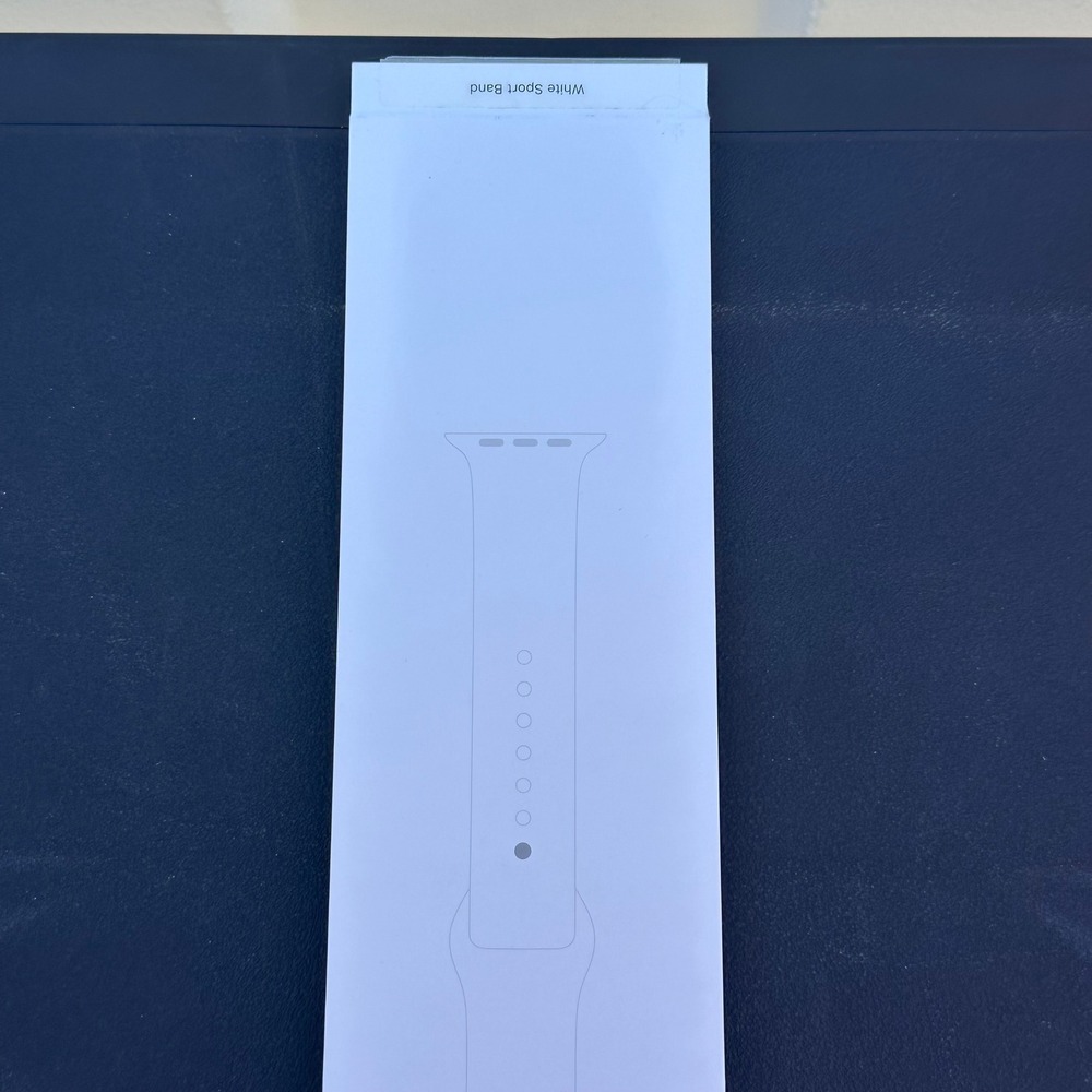 Apple Watch 40mm White Sport Band MTP52AM/A S/M & M/L Stainless Steel Pin - Picture 7 of 8